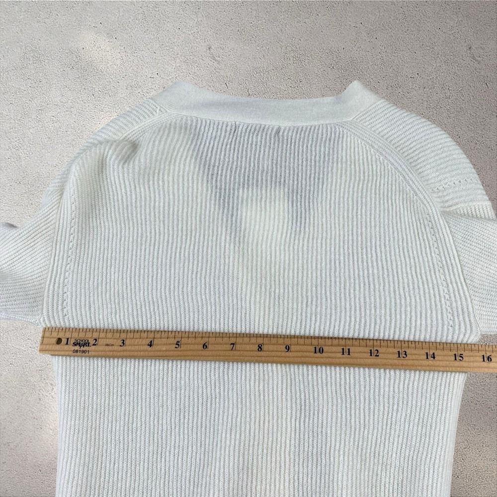 Quince Ivory Baby Alpaca-Wool Cropped Cardigan‎ Sweater size XS - Picture 7 of 7